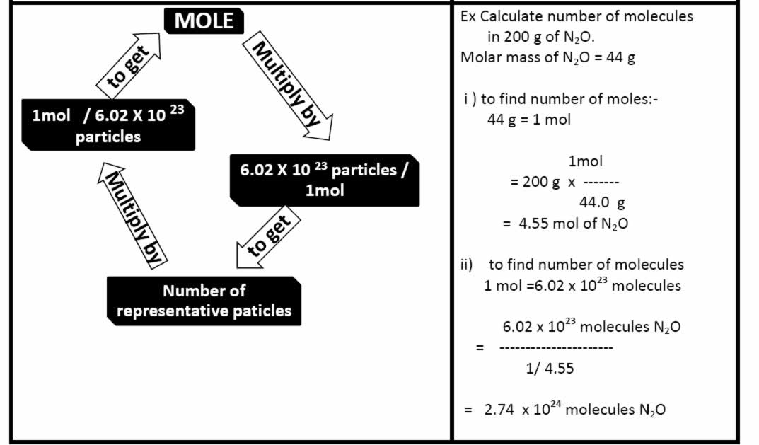 How To Find Number Of Moles From Molar Mass All You Need To Do Is Find The Atomic Mass Of The